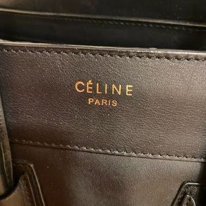 Celine micro luggage handbag